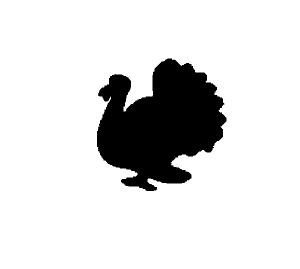 Silhouette Thanksgiving Turkey No.1